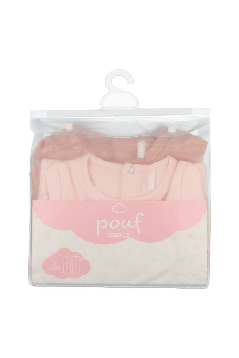 2 Pack Footies, Alternate, color, Pink