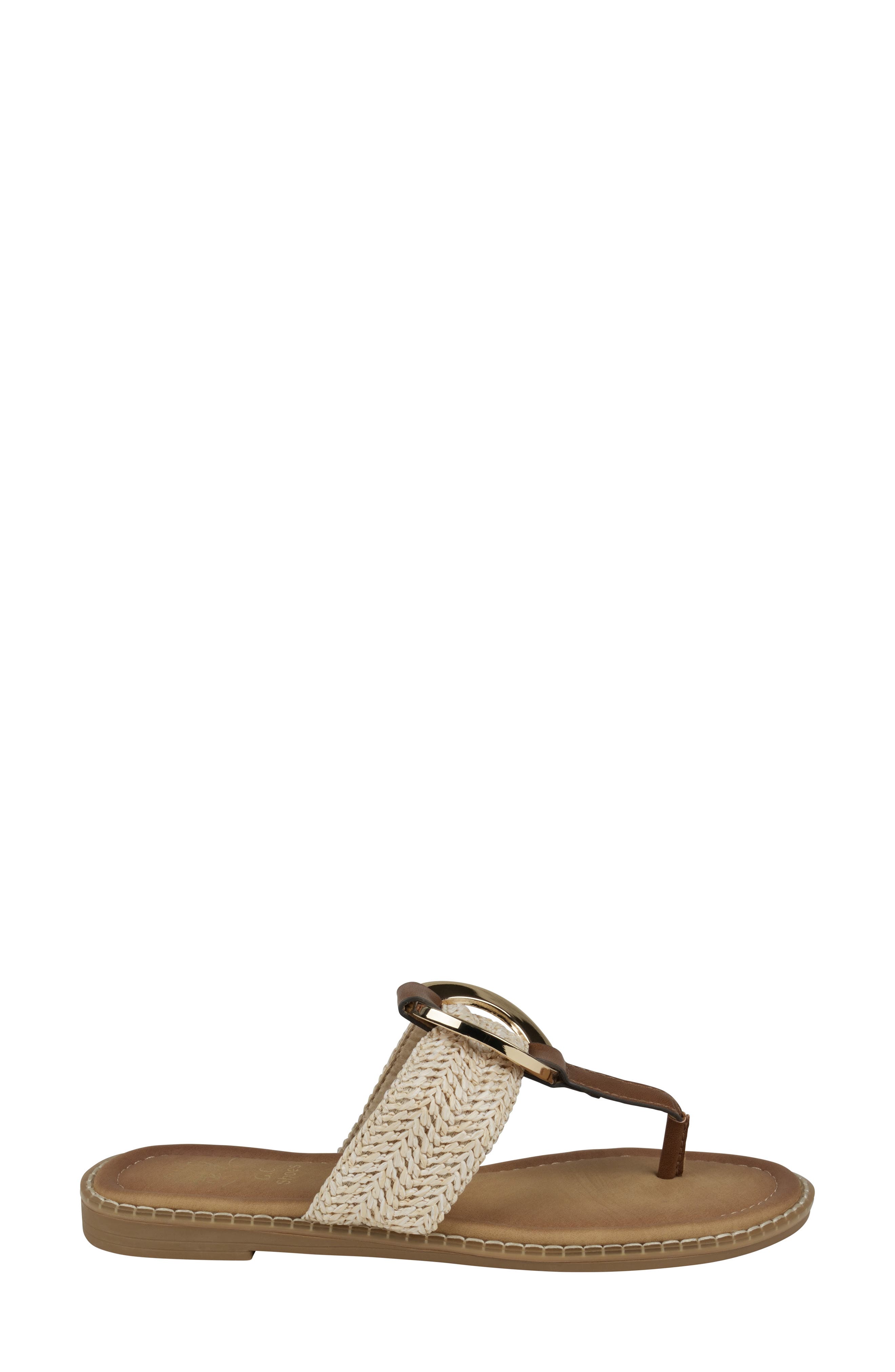 GOOD CHOICE NEW YORK Jovie Woven Flip Flop, Alternate, color, Natural