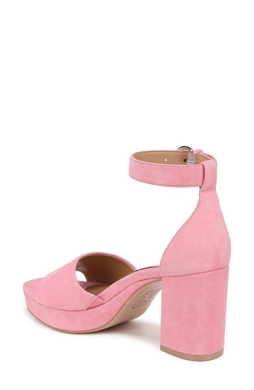 Naturalizer Pearlyn Platform Dress Sandals In Flamingo Pink Suede