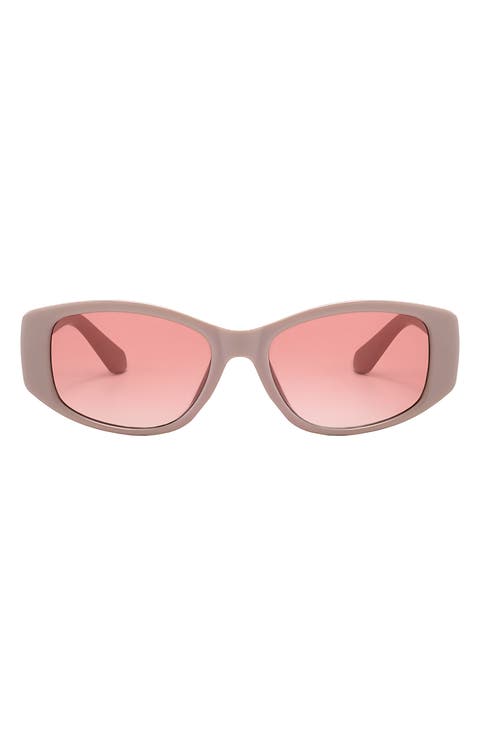 Tara 55mm Polarized Geometric Sunglasses
