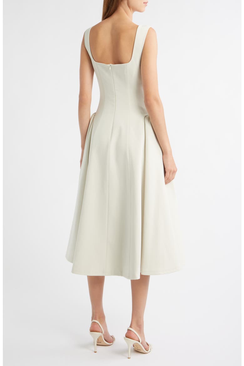 Madeline Sleeveless Midi Dress, Alternate, color, CHALK
