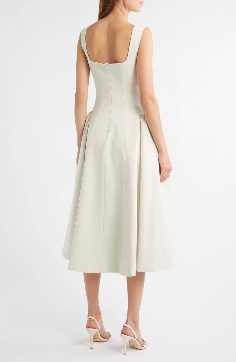 Delfi Collective Madeline Sleeveless Midi Dress, Alternate, color, Chalk