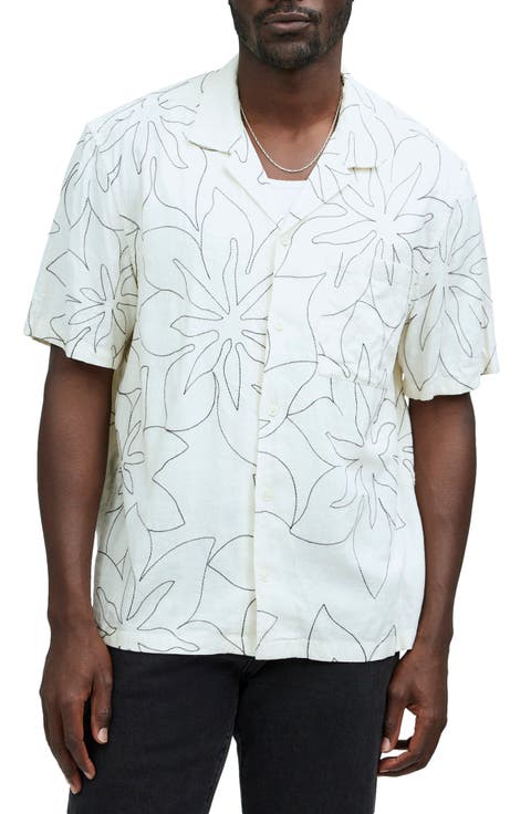 Easy Embroidered Short-Sleeve Shirt