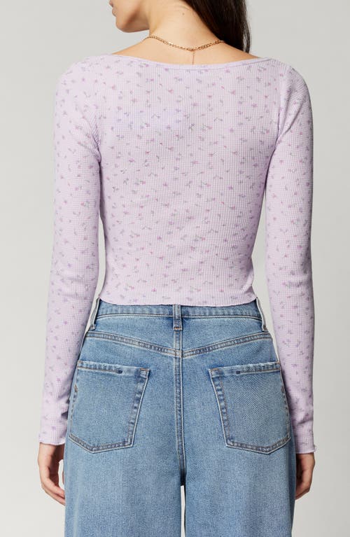 Florence By Mills Micro Thermal Baby Snap Cardigan In Purple
