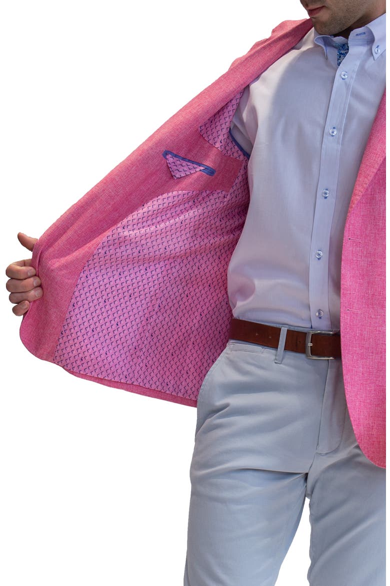 Melange Sport Coat, Alternate, color, PINK