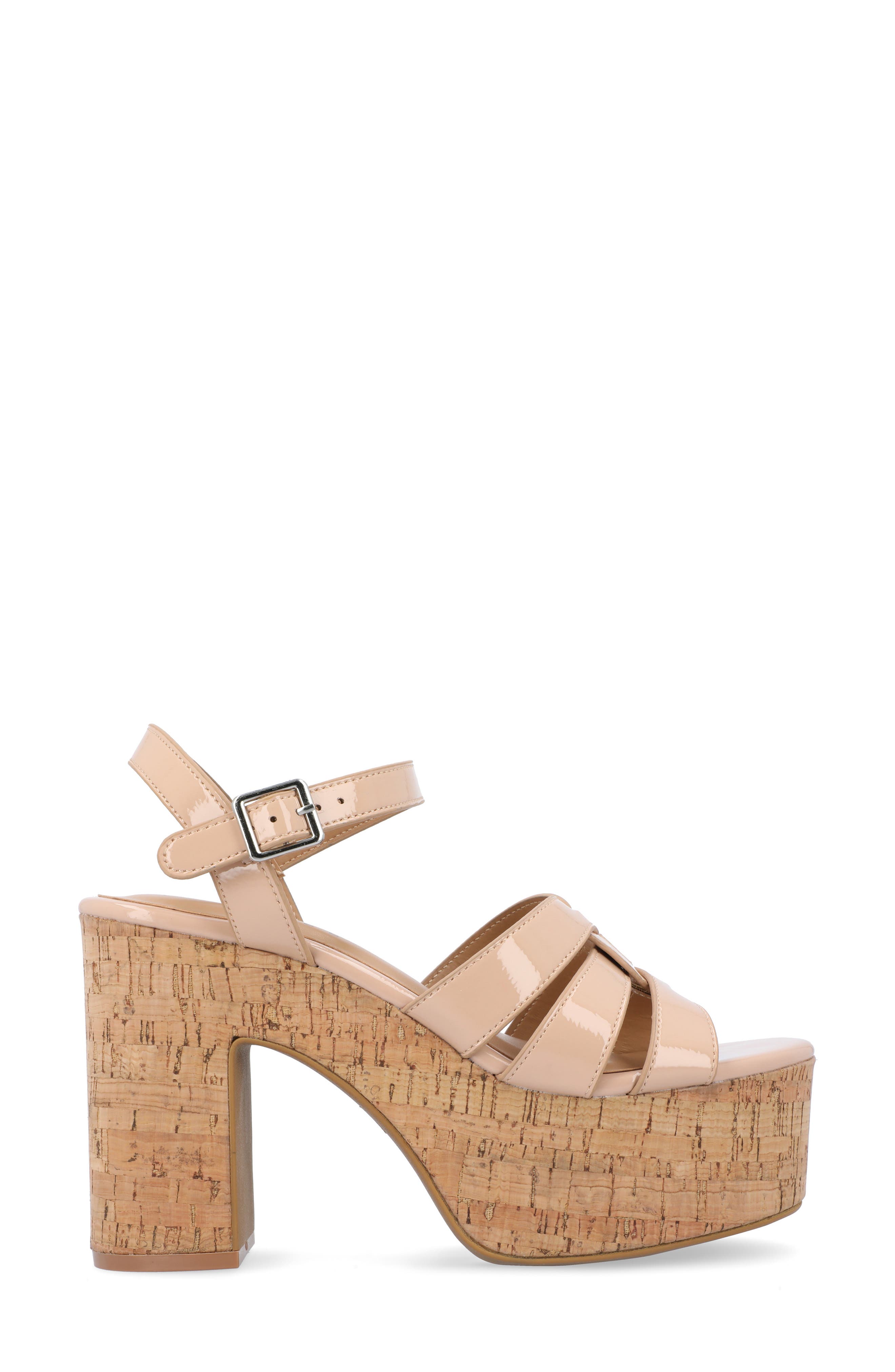 Jania Platform Sandal, Alternate, color, NUDE