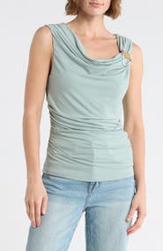 Socialite Hardware Ruched Top
