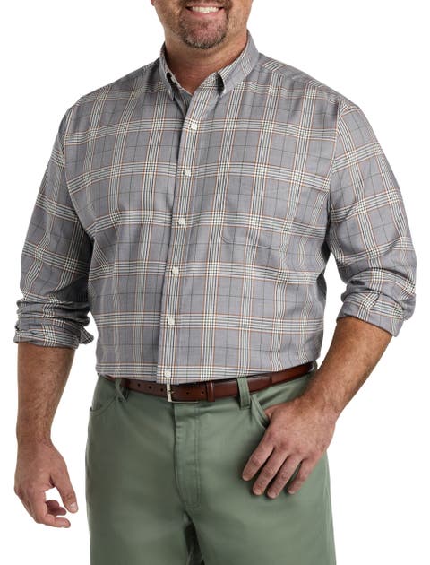 Big & Tall Large Plaid Sport Shirt