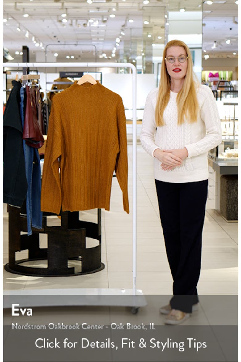 Oversize Funnel Neck Sweater video