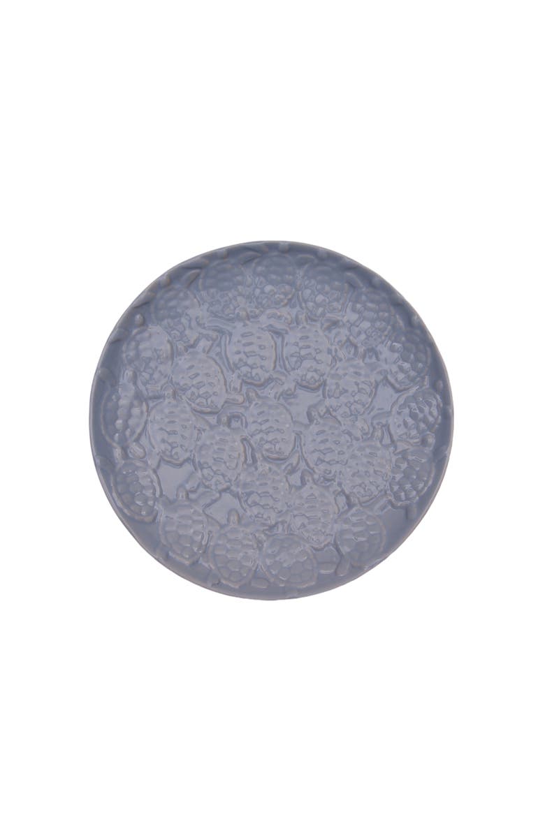 Gallerie II Sea Turtle Coastal Embossed Coastal Assortment of 2 Serving Plates, Alternate, color, Blue