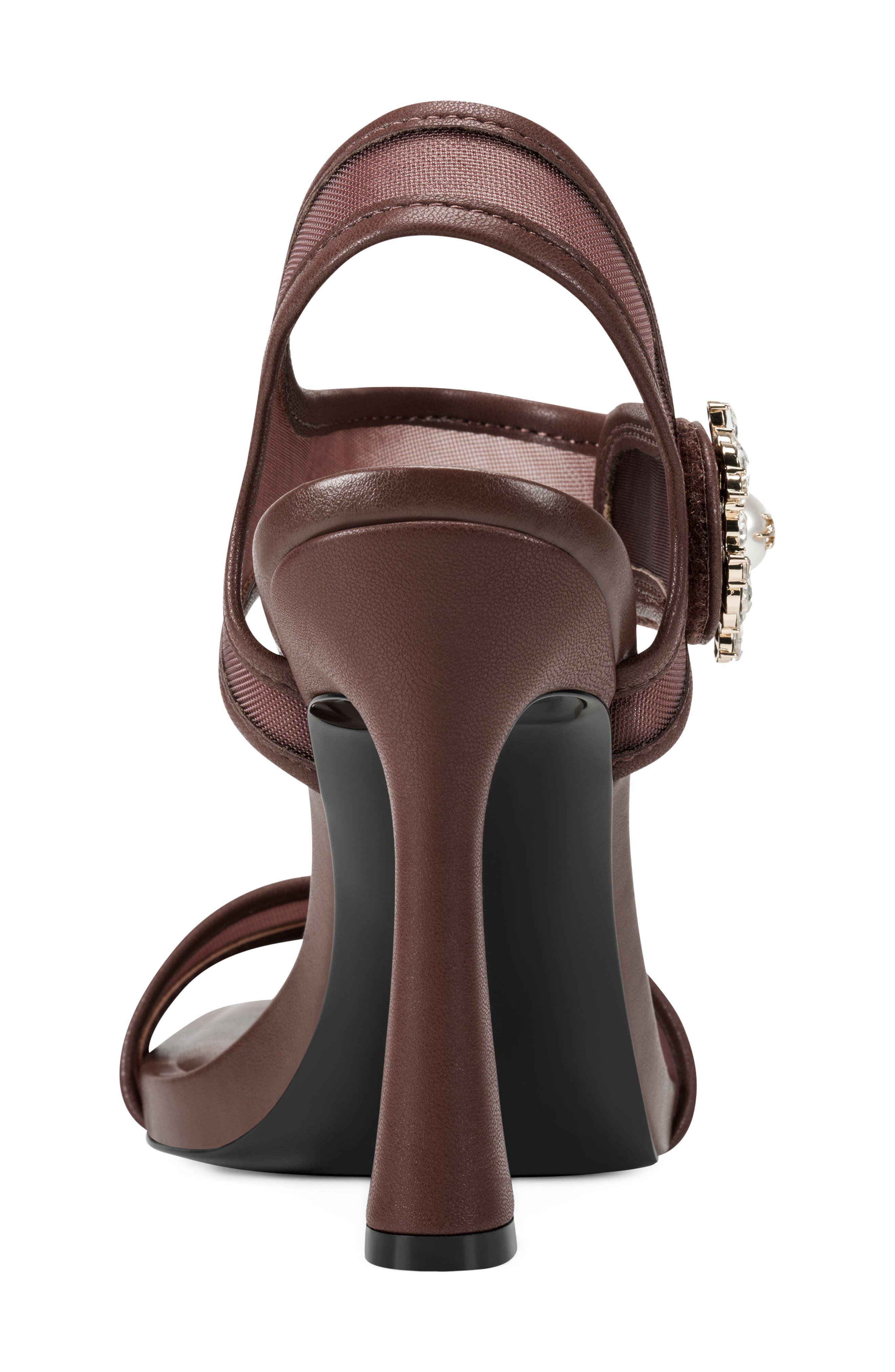 Celida Mesh Ankle Strap Sandal, Alternate, color, COGNAC