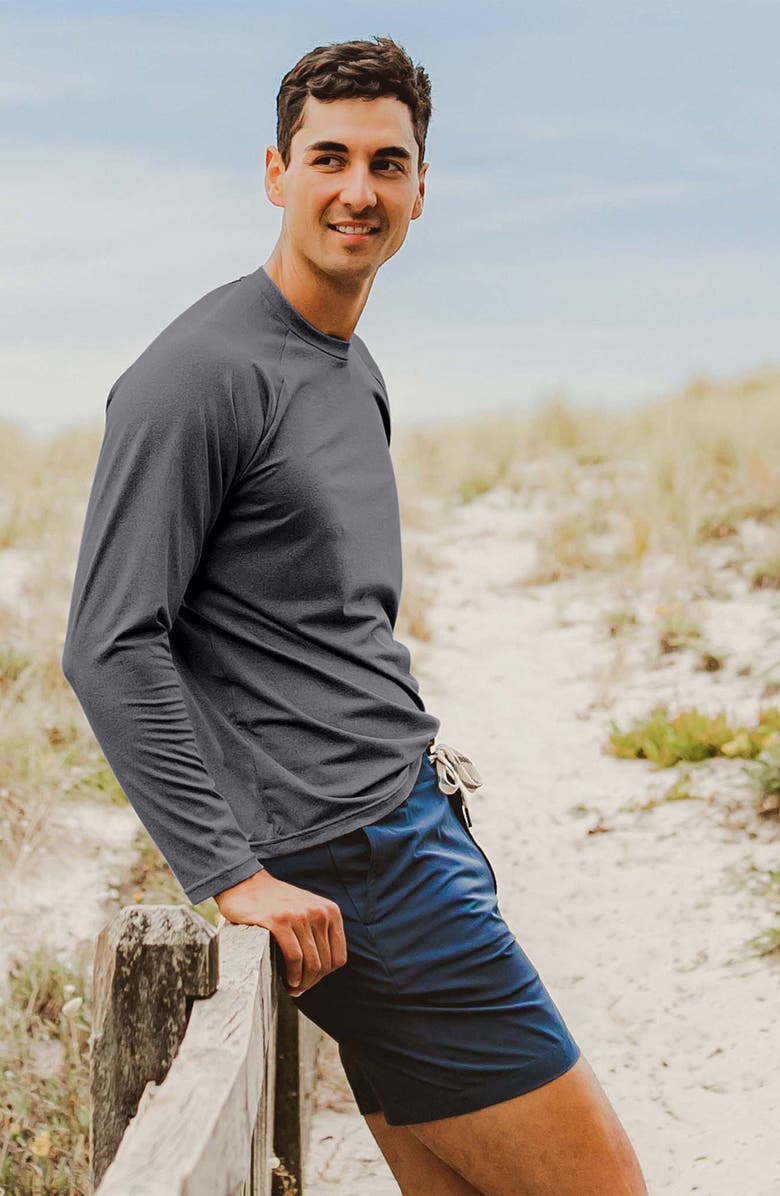 Snapper Rock Men's Long Sleeve Outbound Tee, Alternate, color, Granite