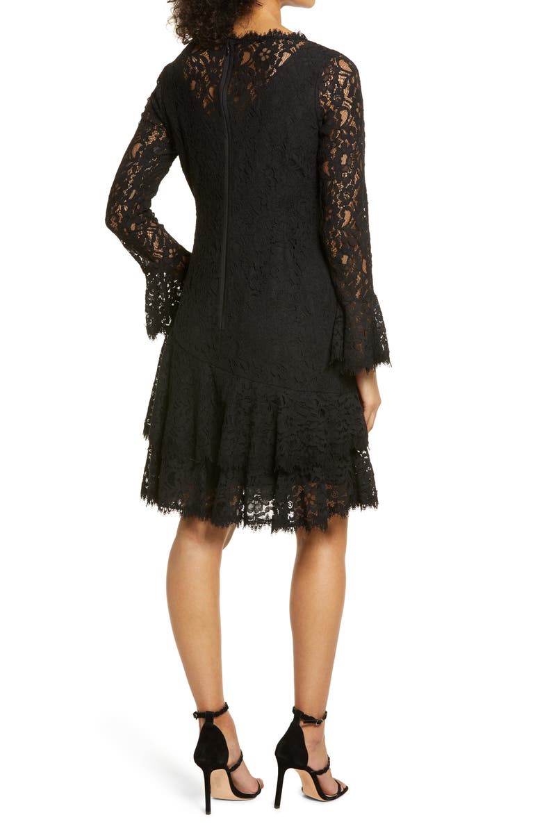 Shani Long Sleeve Tiered Lace Dress, Alternate, color, 
