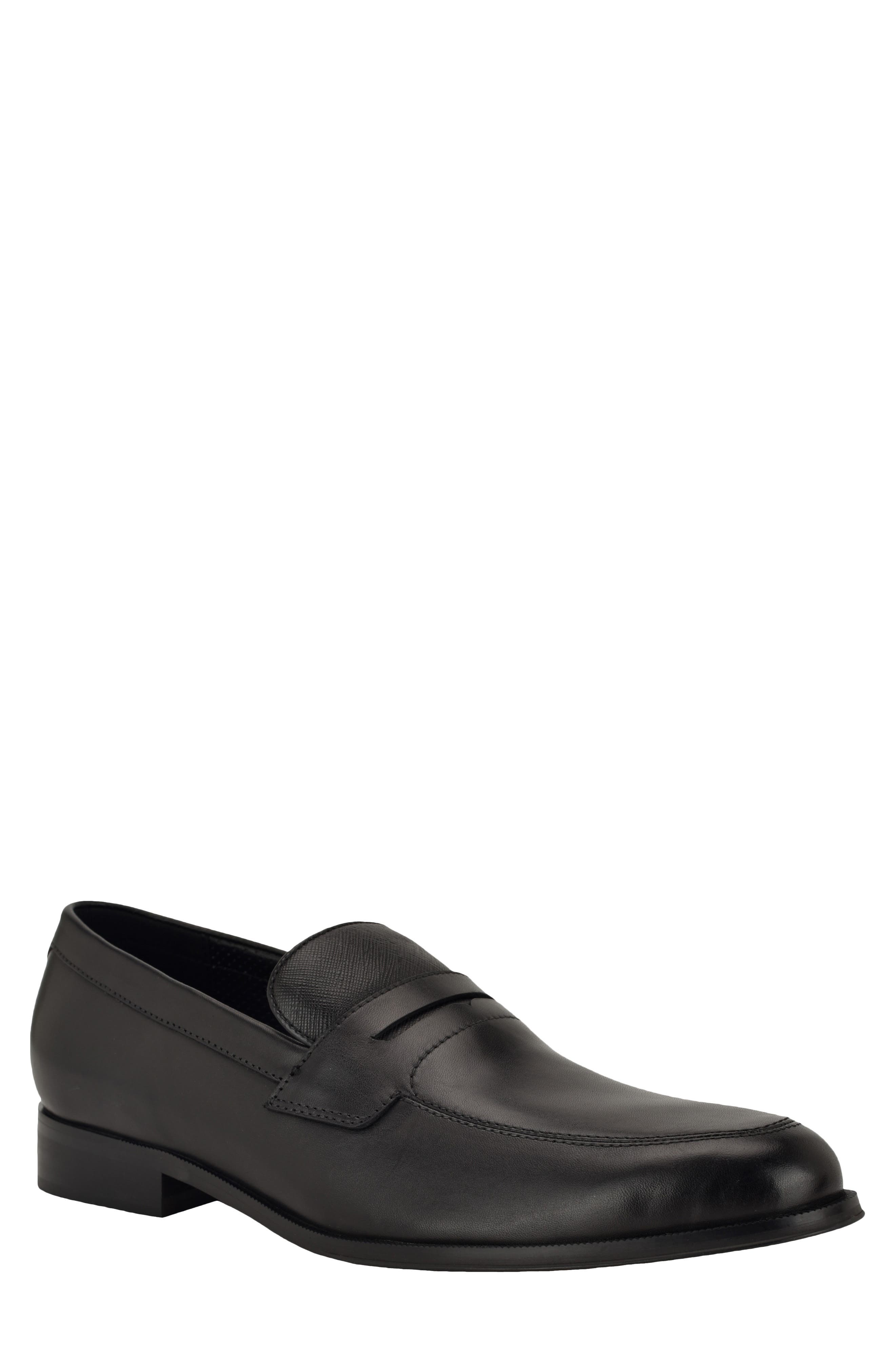 Calvin Klein Rinver Penny Loafer, Main, color, Black/ Black/ Black
