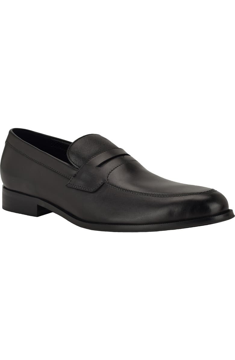 Calvin Klein Rinver Penny Loafer, Main, color, Black/ Black/ Black