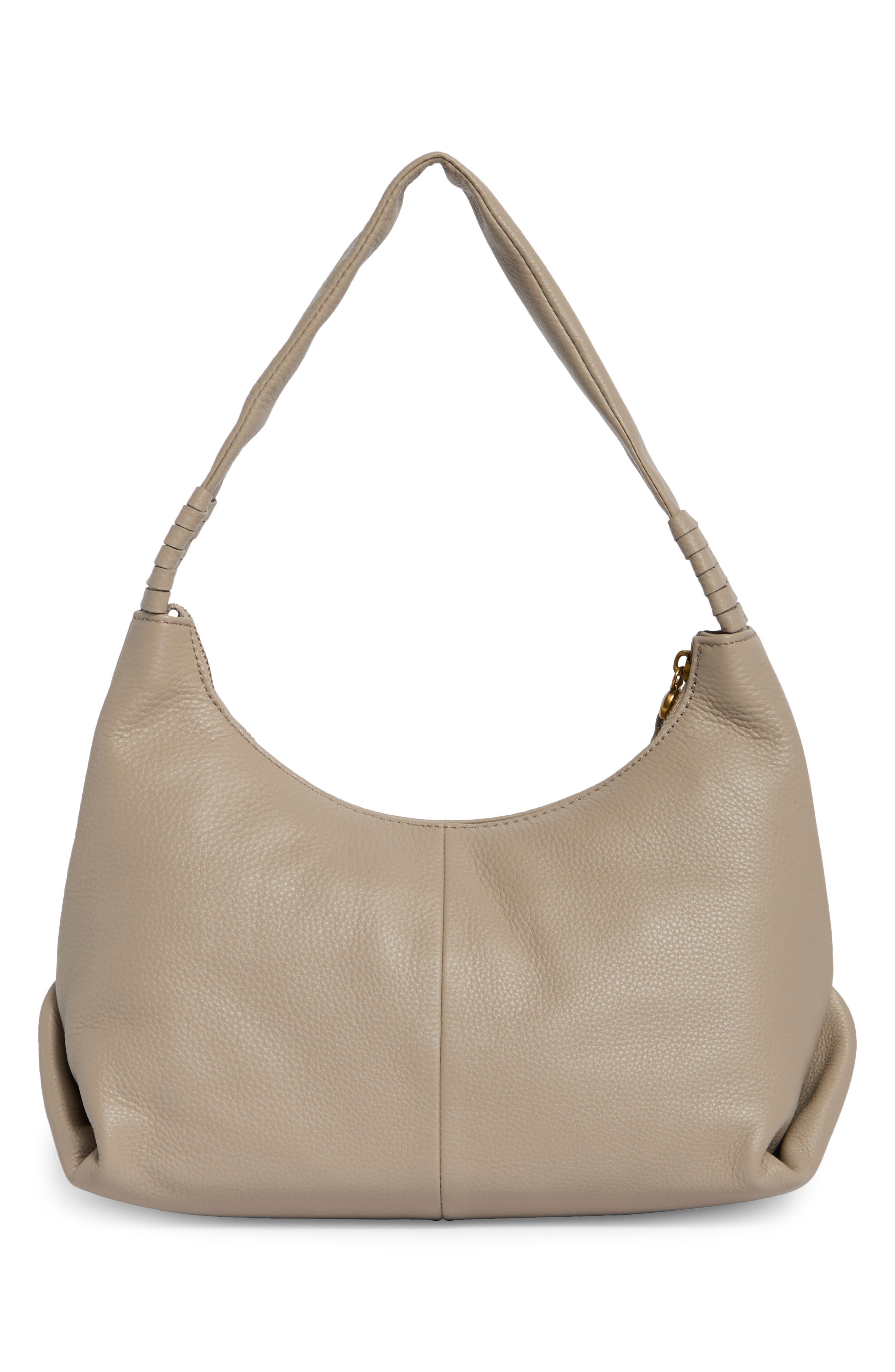 Astrid Leather Shoulder Bag, Alternate, color, TAUPE