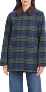 Sanctuary Plaid Water Resistant Rain Jacket