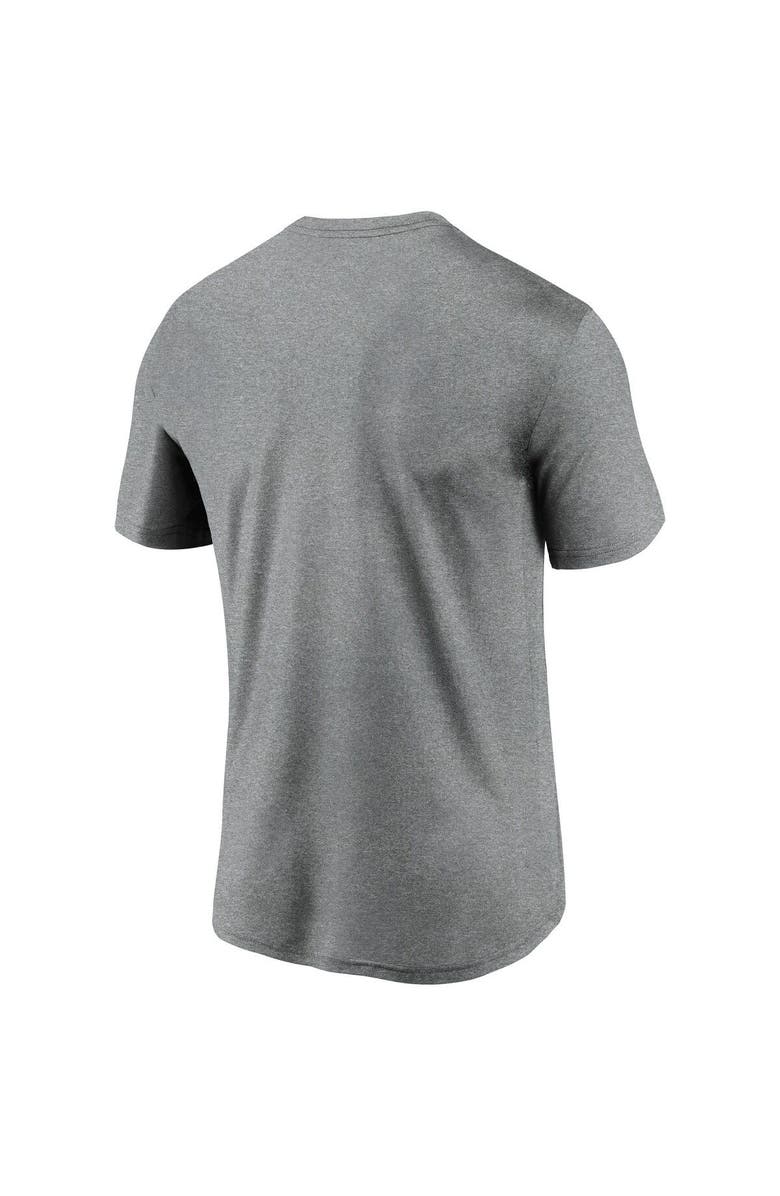 Nike Men's Nike Heathered Pewter Tampa Bay Buccaneers Logo Essential Legend Performance T-Shirt, Alternate, color, Heather Charcoal