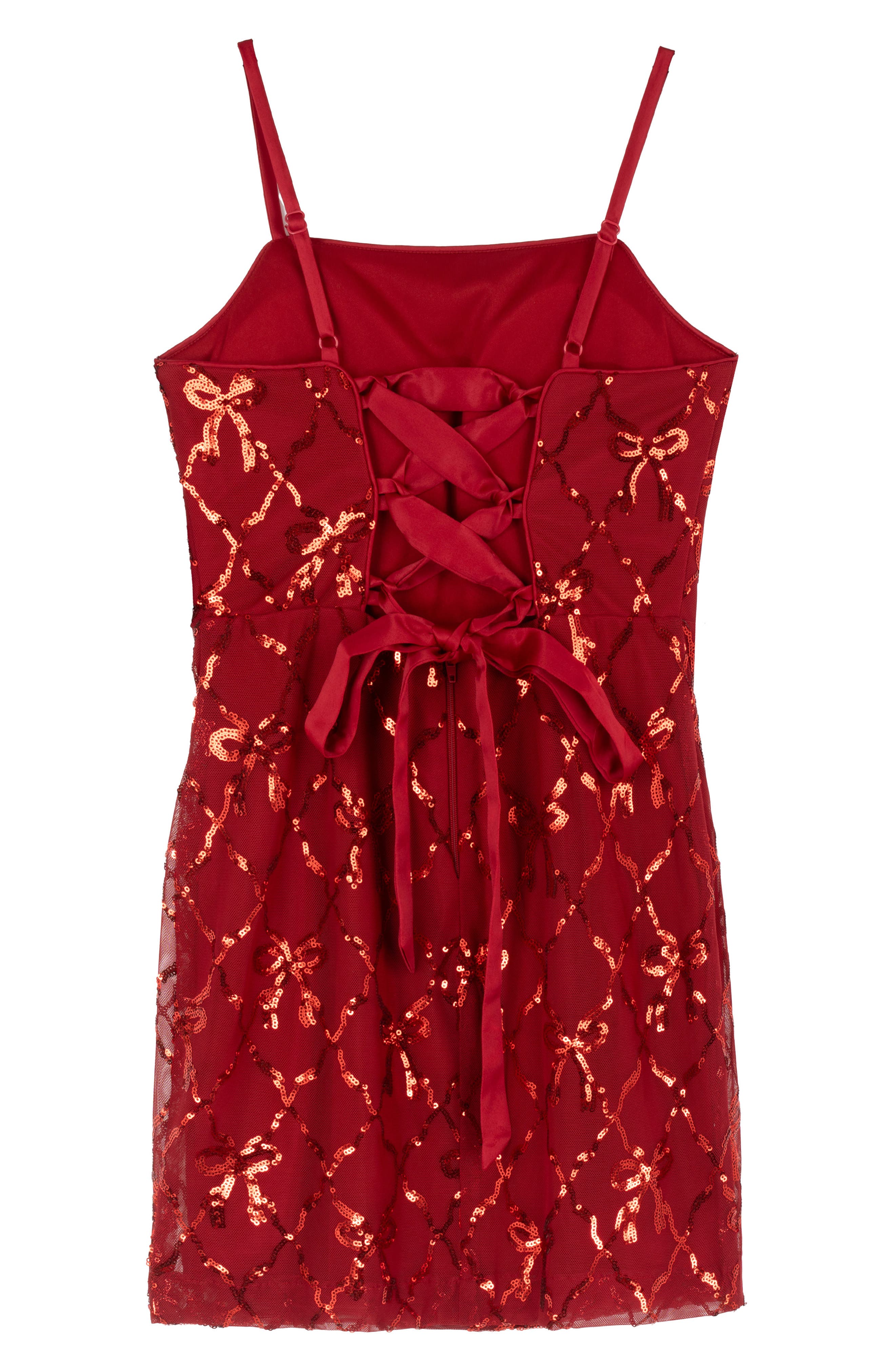 Stella 88 Kids' Sequin Diamond Bow Dress | Nordstrom