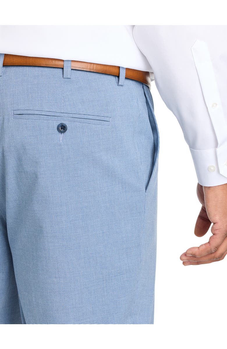 Oak Hill by DXL Big & Tall Waist-Relaxer Micro Check Suit Pants, Alternate, color, Blue