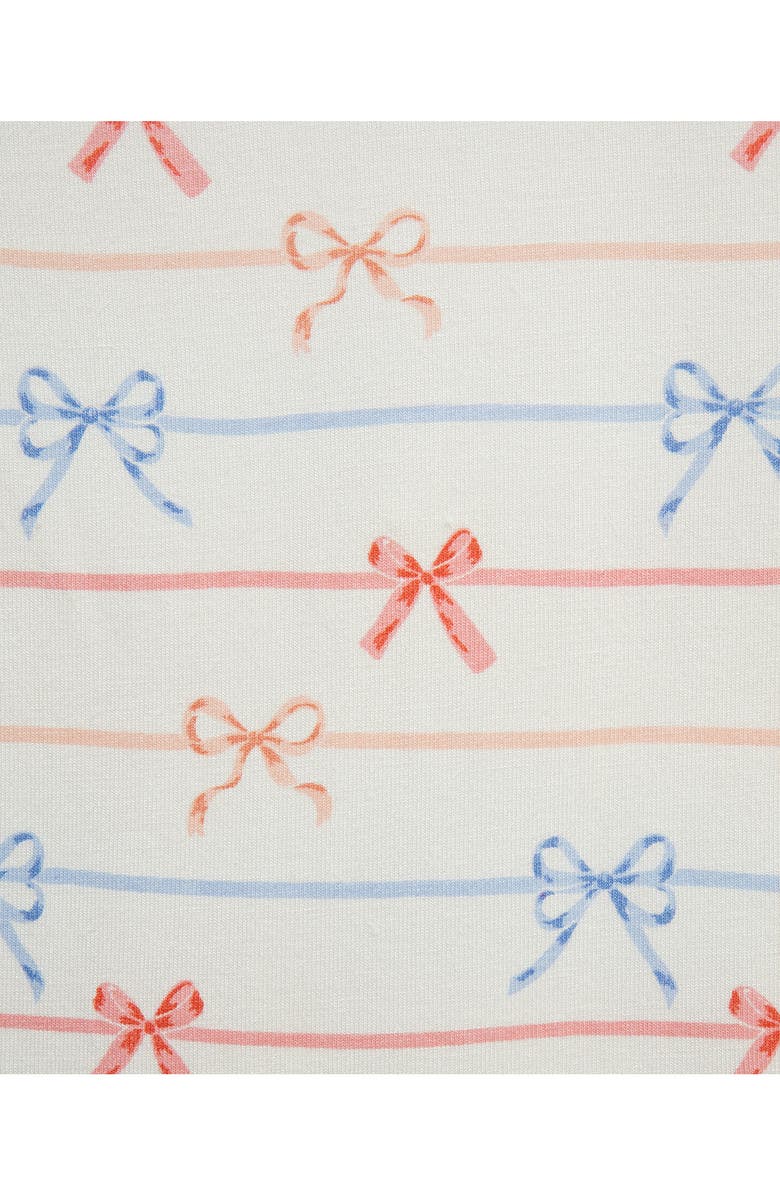 Little Me 2-Pack Bows Stretch Viscose Pajamas Set, Alternate, color, 