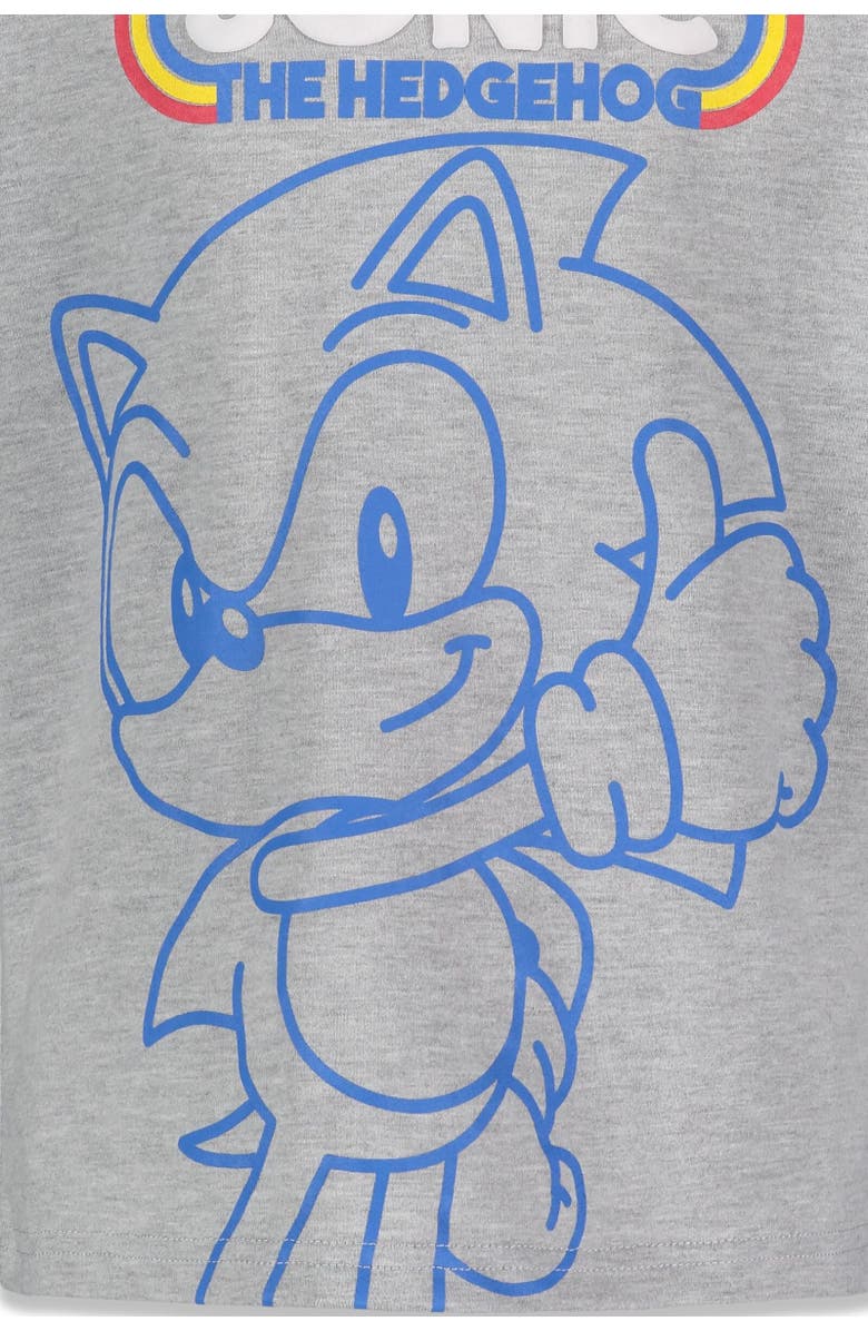 SEGA Sonic the Hedgehog 2-Pack T-Shirts, Alternate, color, Black / Grey / Blue