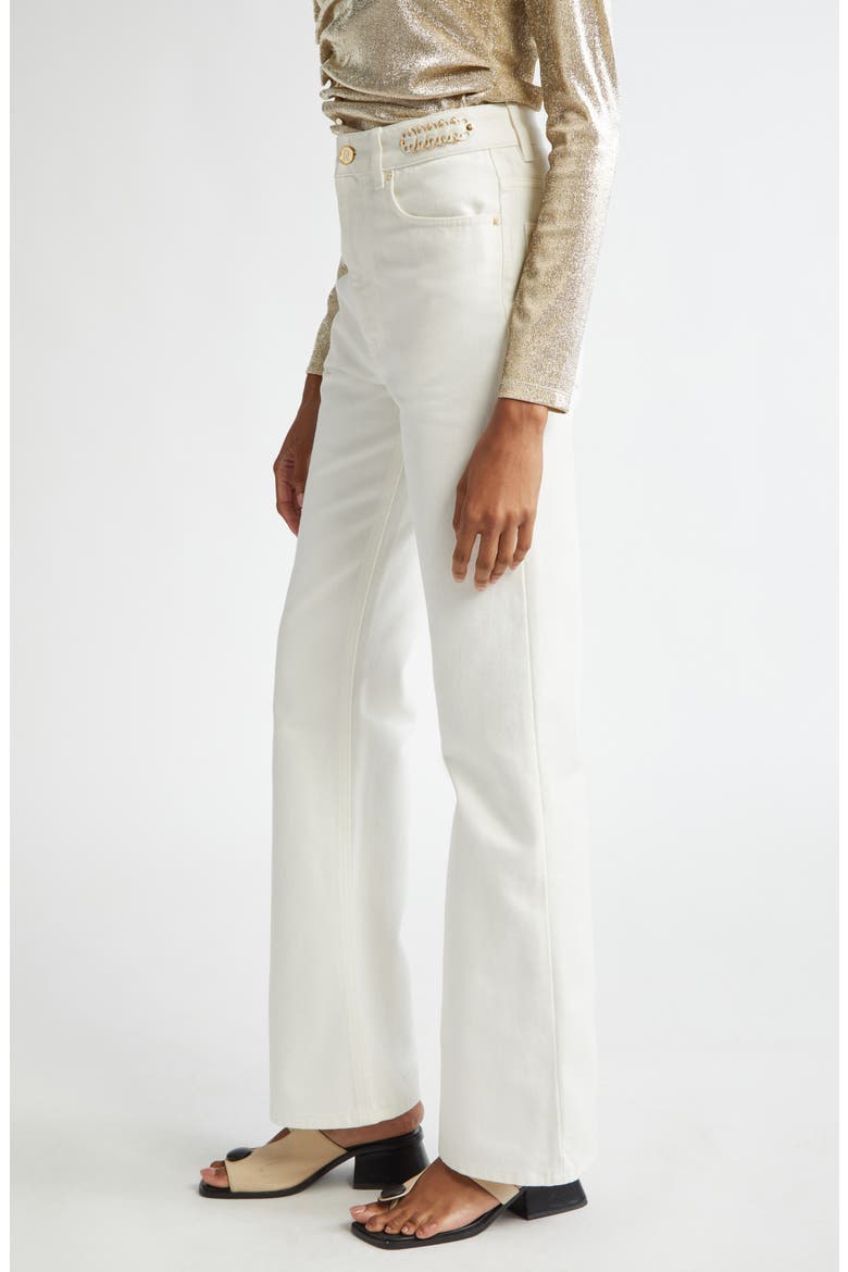 1969 Signature Discs High Waist Wide Leg Jeans, Alternate, color, OFF WHITE DENIM