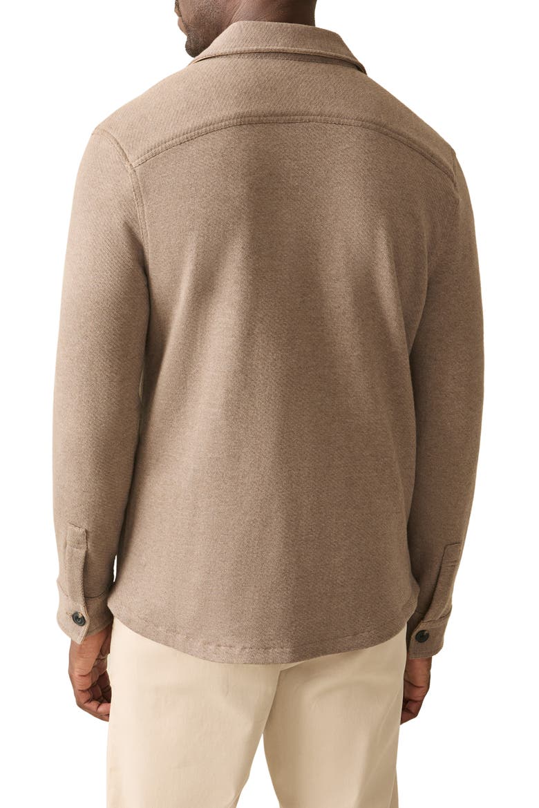 Inlet Knit Shirt Jacket, Alternate, color, WALNUT MELANGE