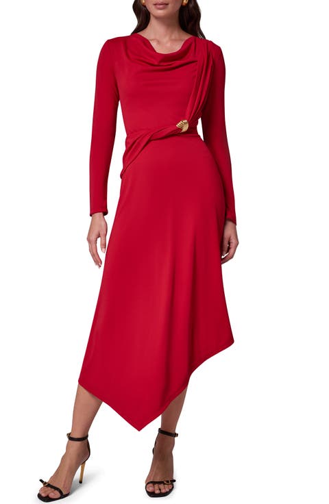 Long Sleeve Asymmetric Dress