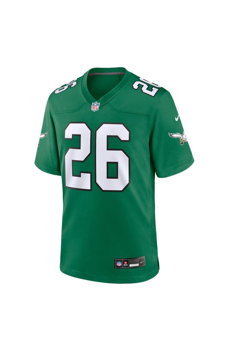 Nike Men's Nike Saquon Barkley Kelly Green Philadelphia Eagles Alternate Game Jersey, Alternate, color, Kelly Green