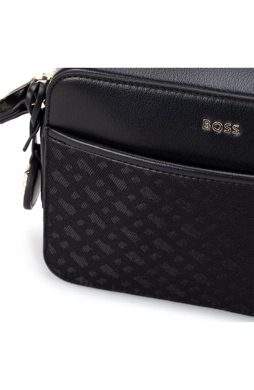 Hugo Boss Boss Liriel Jacquard Canvas & Faux Leather Crossbody Bag