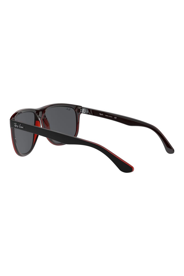 Boyfriend 60mm Flat Top Sunglasses, Alternate, color, BLACK