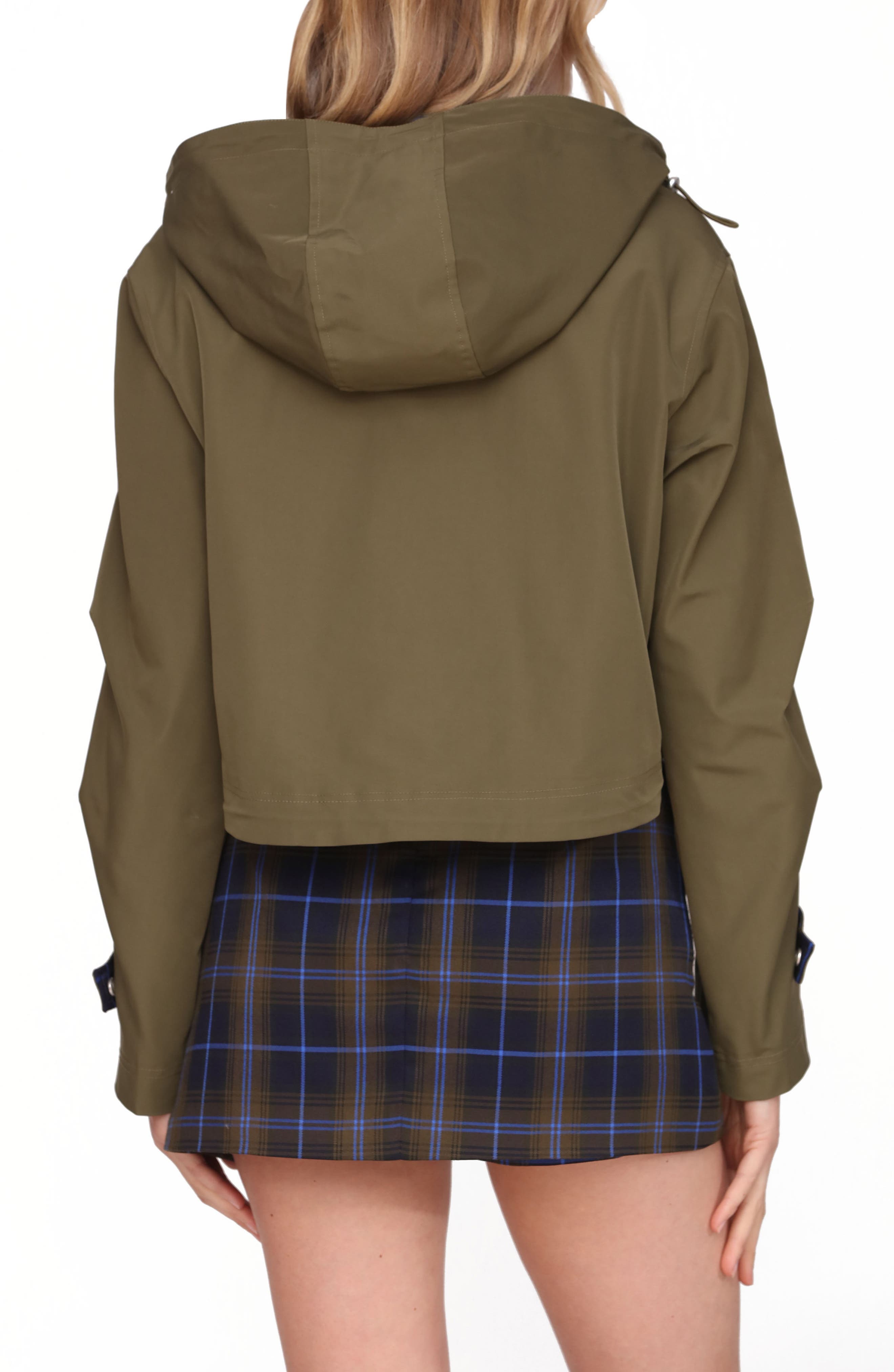 Oversize Hooded Crop Jacket - image 2