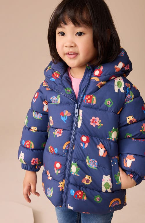 Next Kids' Character Print Quilted Jacket In Blue