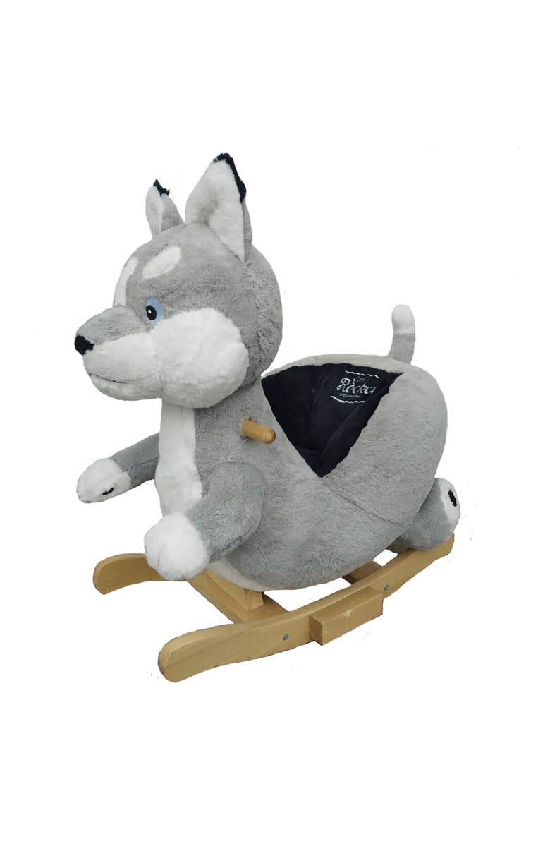 Gerardo´s Toys Gerardo'S Toys Little Rockers Wolf Wooden Plush Rideages 24Mo+, Main, color, Multicolored