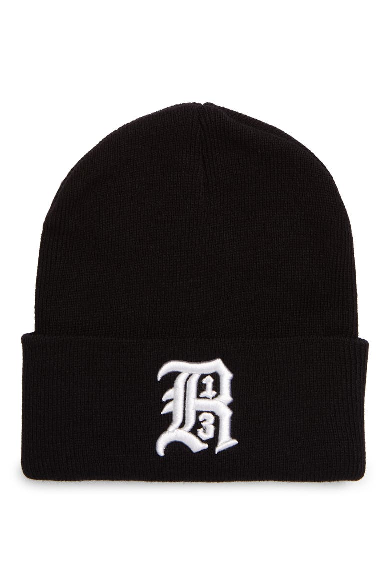 Skully Logo Beanie, Main, color, BLACK