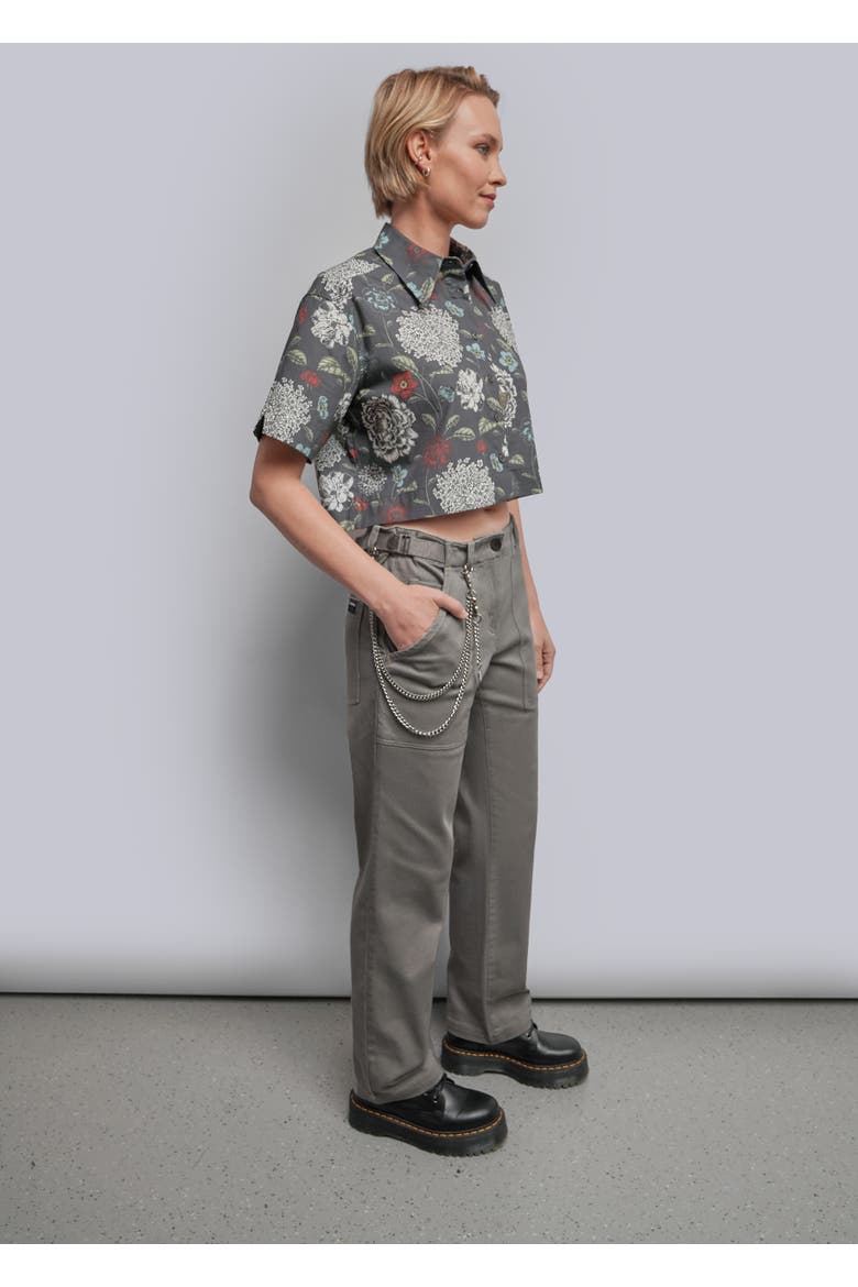 The Essential Denim Utility Pant, Alternate, color, GREY
