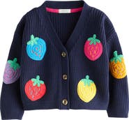 NEXT Kids' Embroidered Fruit Cardigan
