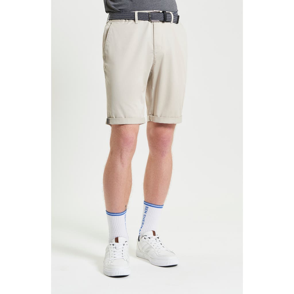 Ben Sherman Signature Stretch Twill Chino Shorts In Putty