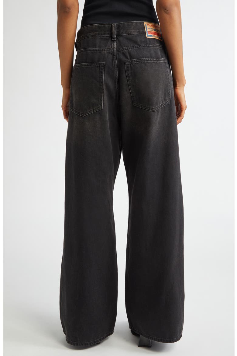 1996 D-Sire Low Rise Wide Leg Jeans, Alternate, color, BLACK