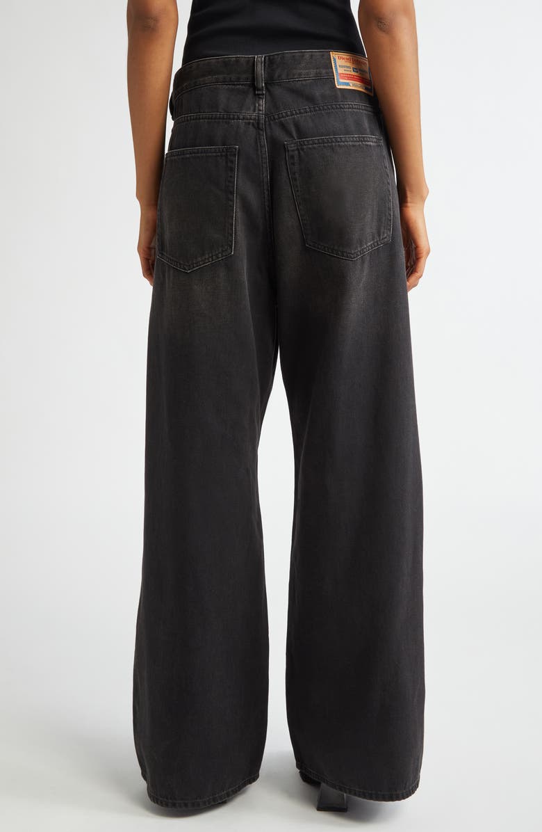 DIESEL<sup>®</sup> 1996 D-Sire Low Rise Wide Leg Jeans, Alternate, color, Black