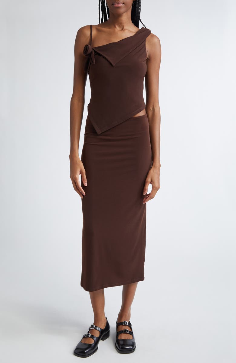 Sandy Liang Dory Stretch Jersey Top, Alternate, color,