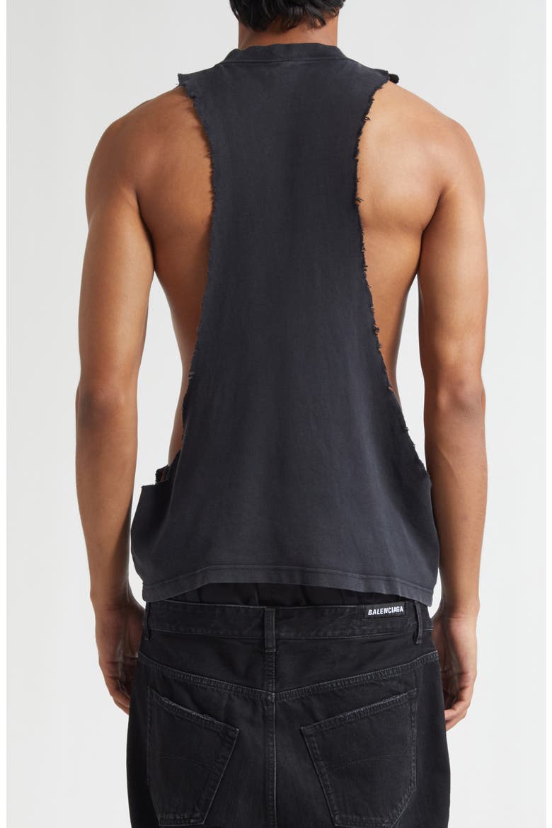 Standard Ripped Graphic Tank, Alternate, color, 1041 FADED WASHED BLACK