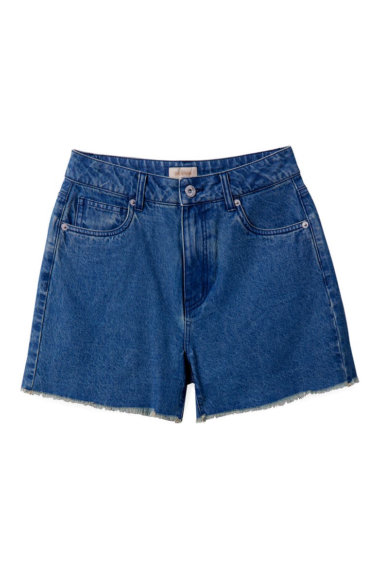 Lomas Frayed Denim Shorts, Alternate, color, VINTAGE INDIGO