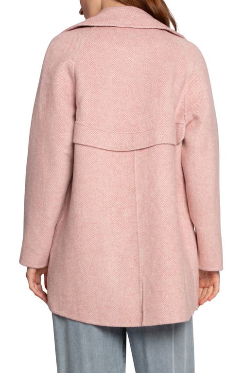 Belle & Bloom Wanna Be Loved Wool Blend Coat In Pink