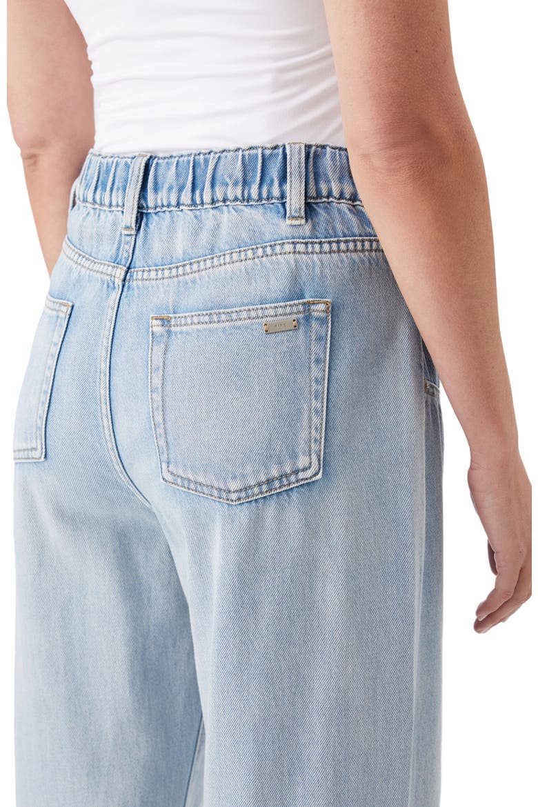 Billie Over Bump Wide Leg Maternity Jeans, Alternate, color, Light Wash