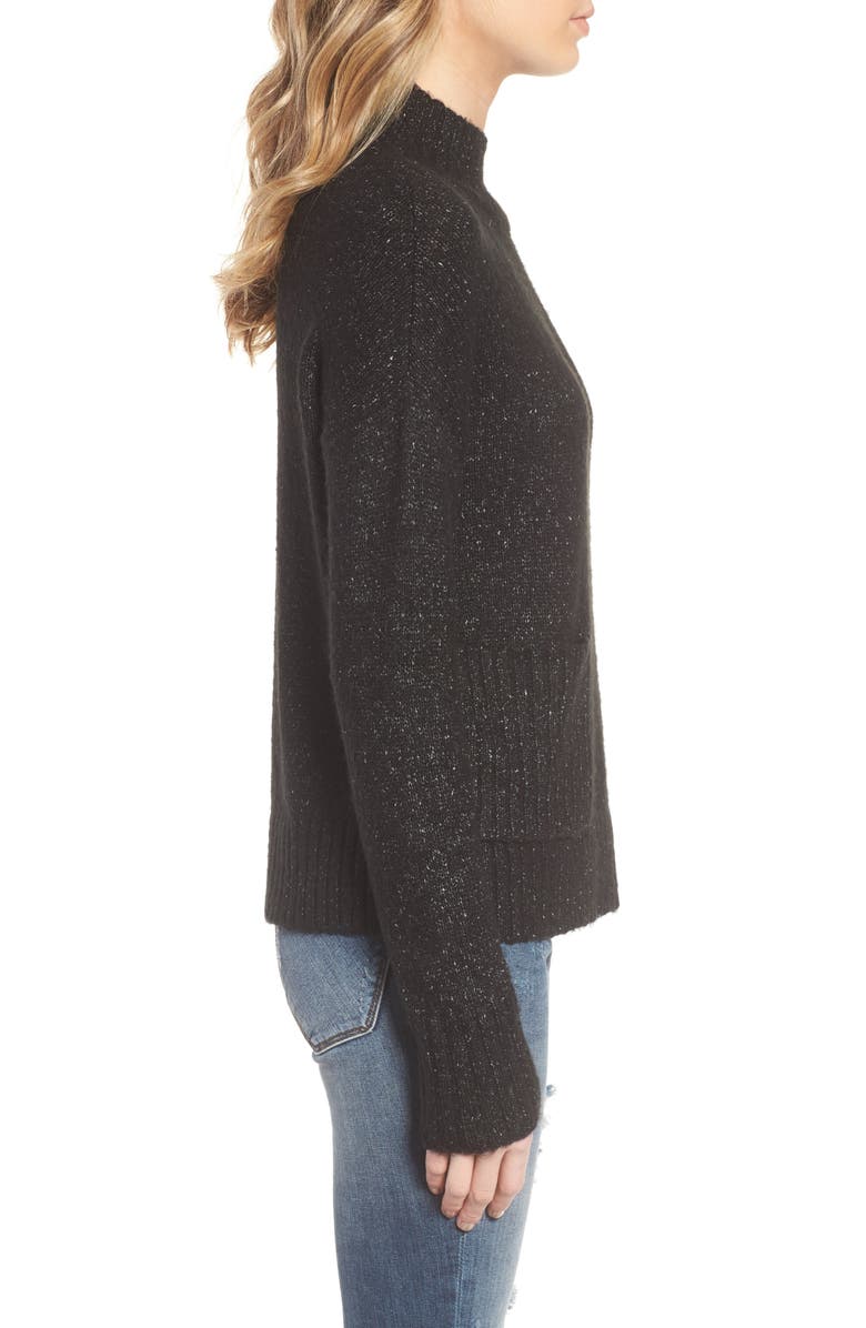 Love By Design Mock Neck Patch Pocket Pullover, Alternate, color,