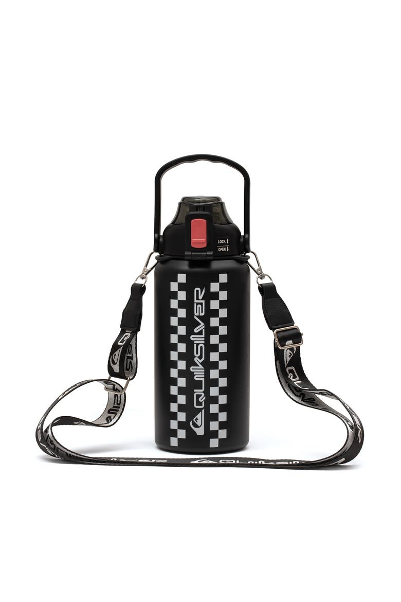 Ventura Double Walled Insulated 30oz Stainless Steel Tumbler with Cross Body Strap, Main, color, Original Checkered