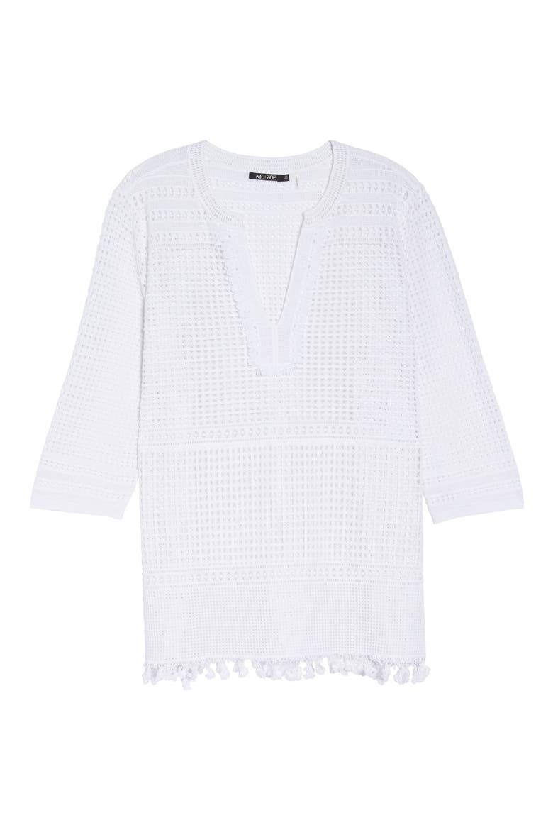 Right on Track Tunic Sweater, Alternate, color, PAPER WHITE
