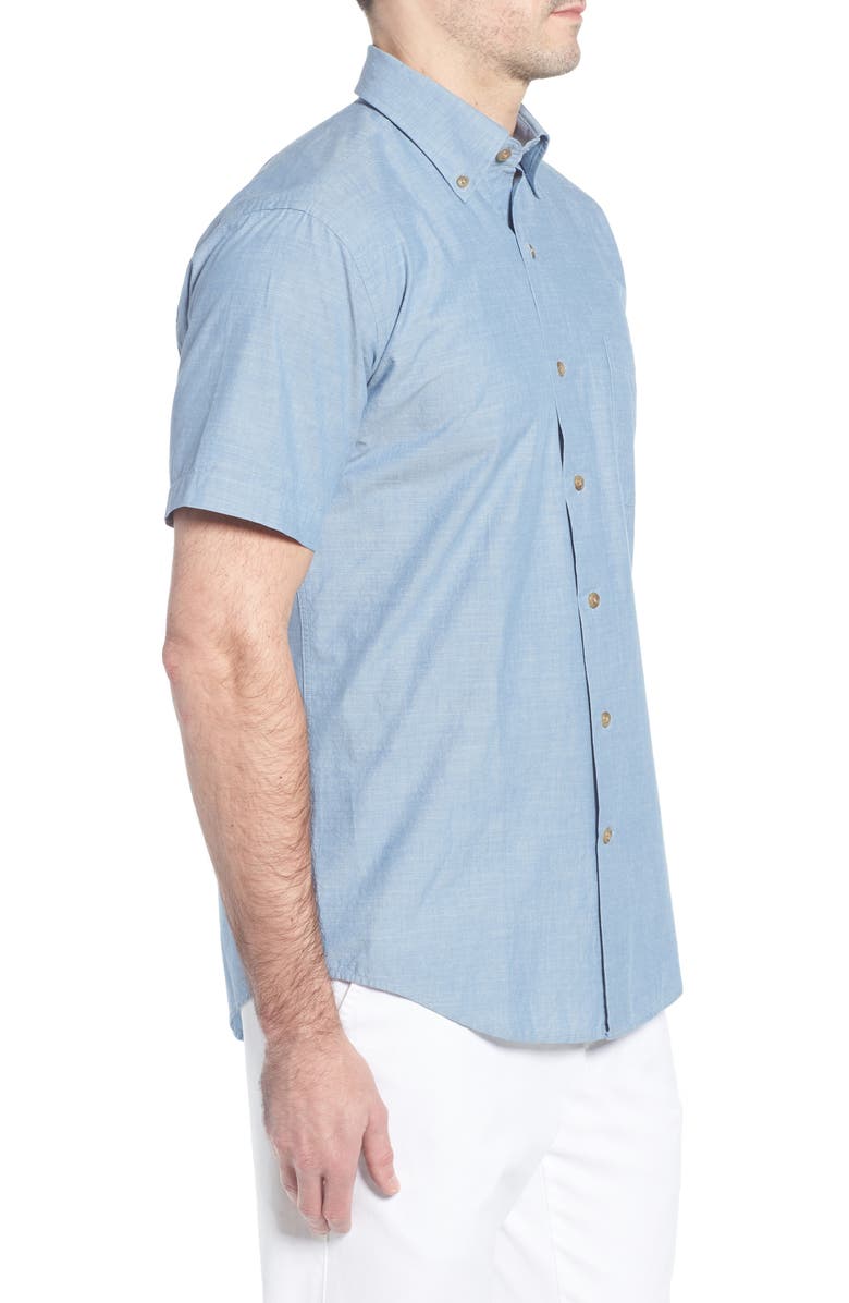 Peter Millar Heritage Chambray Sport Shirt, Alternate, color,